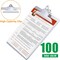 Metal Clipboard, Contractor Heavy Duty Aluminum Clipboard with High Capacity Clip, Rust-Proof Plate for Letter Size and A4 Paper Sheet, Supplies for Office, Jobsite, Medical, School, Law Enforcement